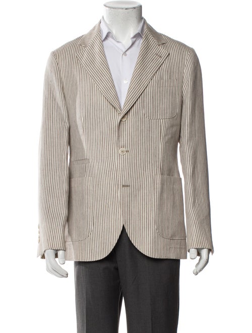 Brunello Cucinelli Linen Striped Blazer