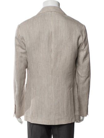 Brunello Cucinelli Linen Striped Blazer