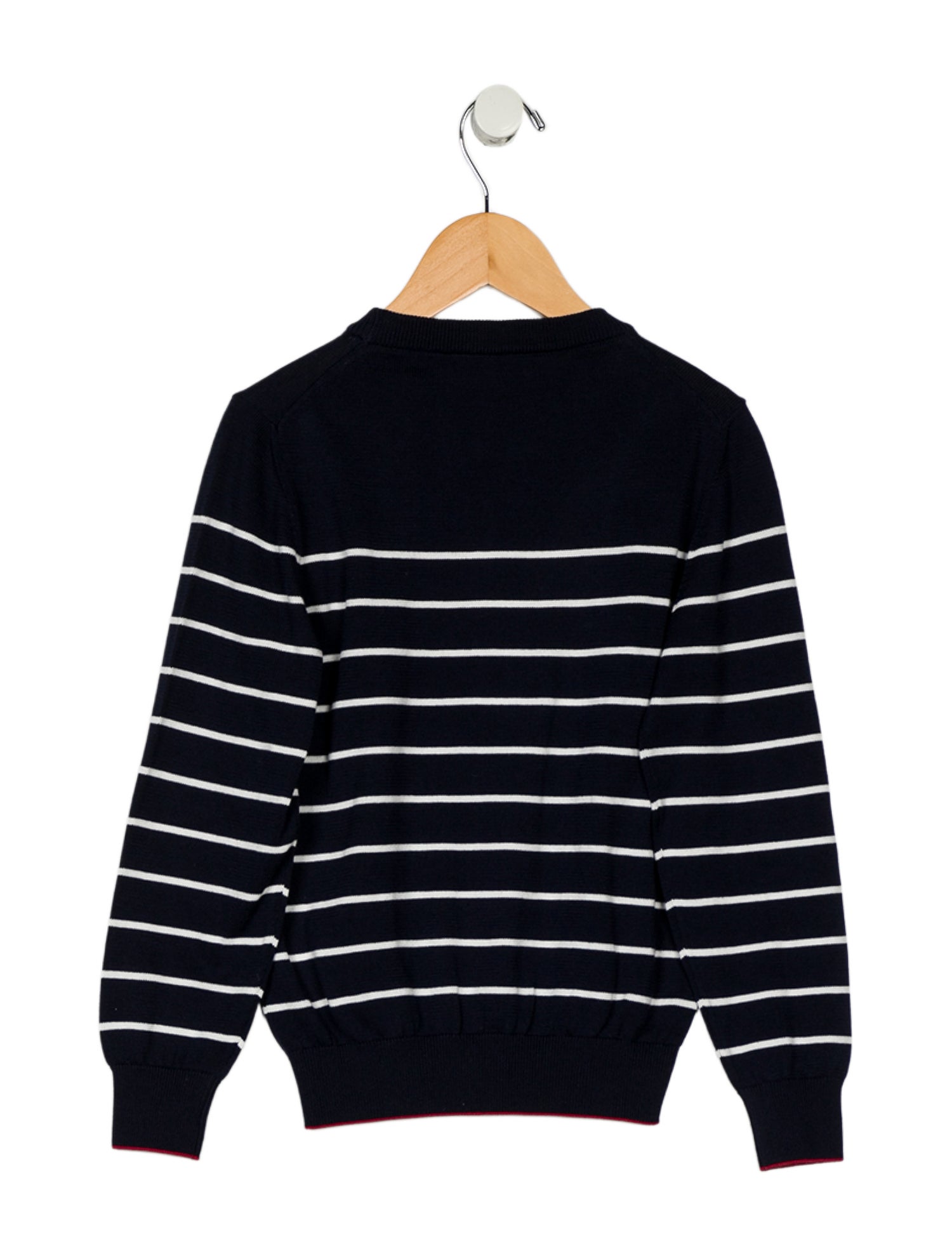 Brunello Cucinelli Boys' Cotton Striped Crewneck Sweater w/Tags