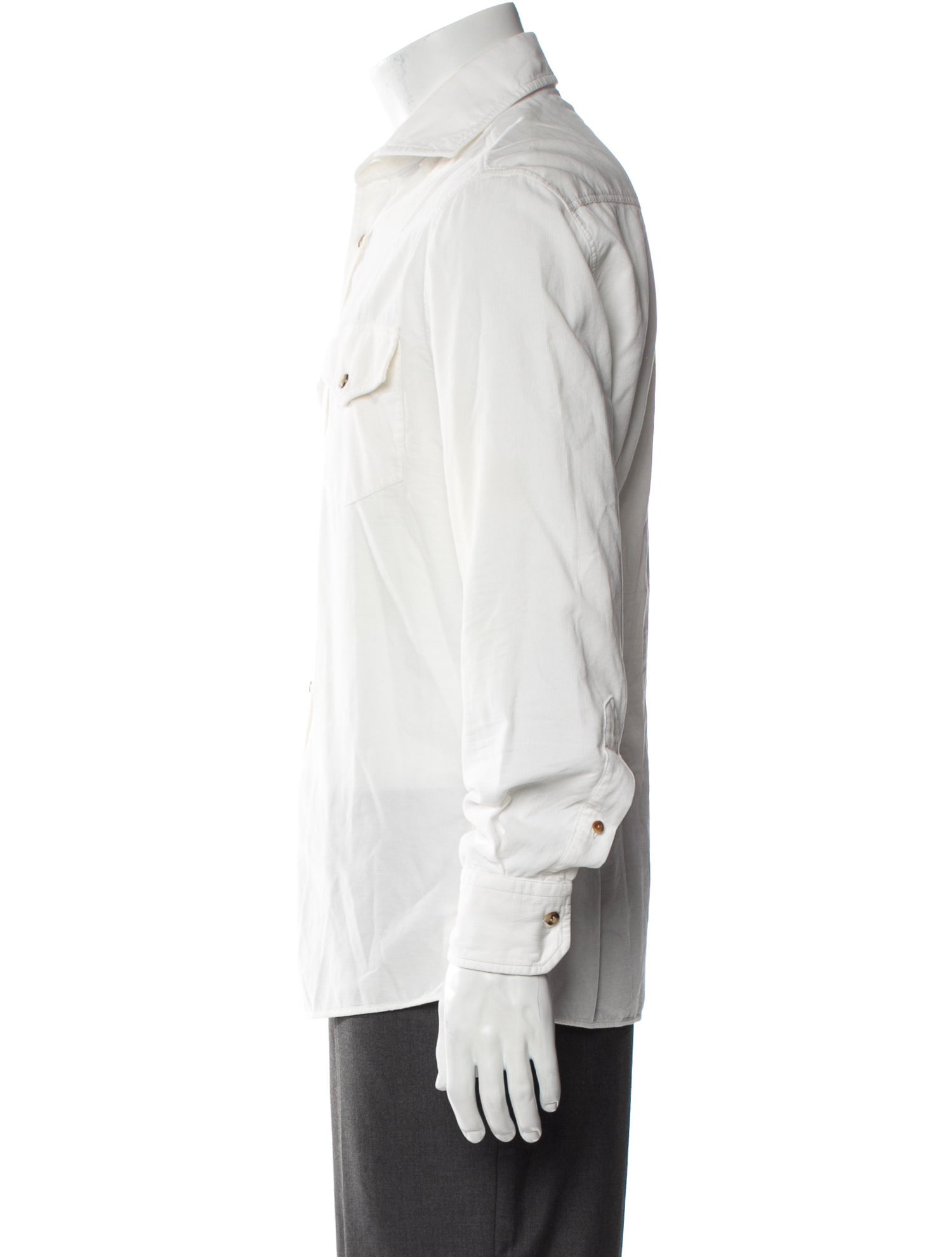 Brunello Cucinelli Long Sleeve Western Shirt