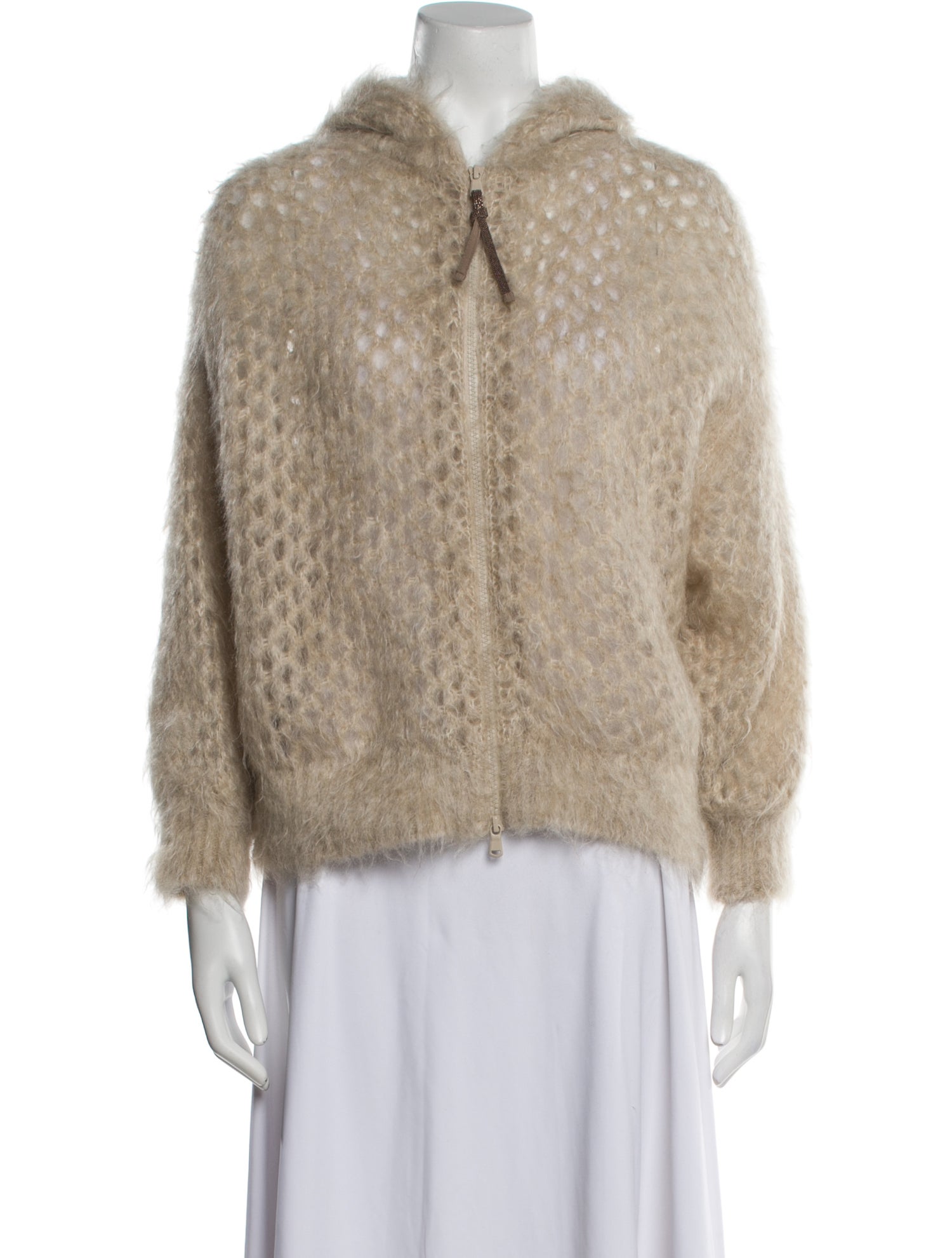 Brunello Cucinelli Mohair Faux Fur Jacket