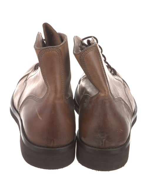 Brunello Cucinelli Leather Lace-Up Boots