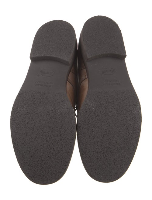 Brunello Cucinelli Leather Lace-Up Boots