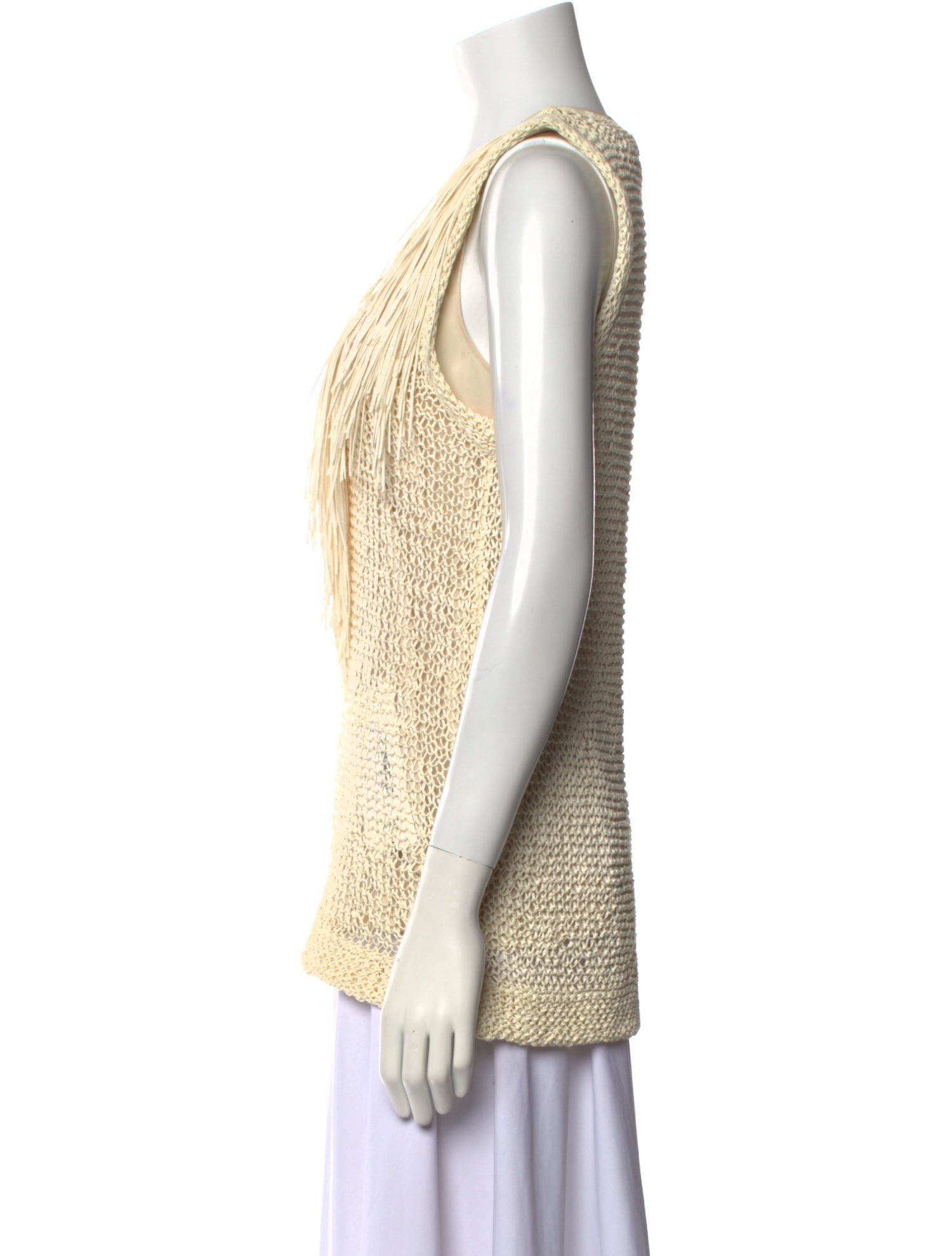 Brunello Cucinelli Scoop Neck Sleeveless Top