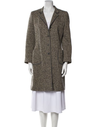 Brunello Cucinelli Virgin Wool Tweed Pattern Coat
