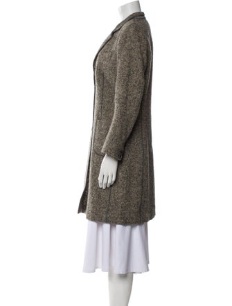 Brunello Cucinelli Virgin Wool Tweed Pattern Coat
