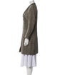 Brunello Cucinelli Virgin Wool Tweed Pattern Coat