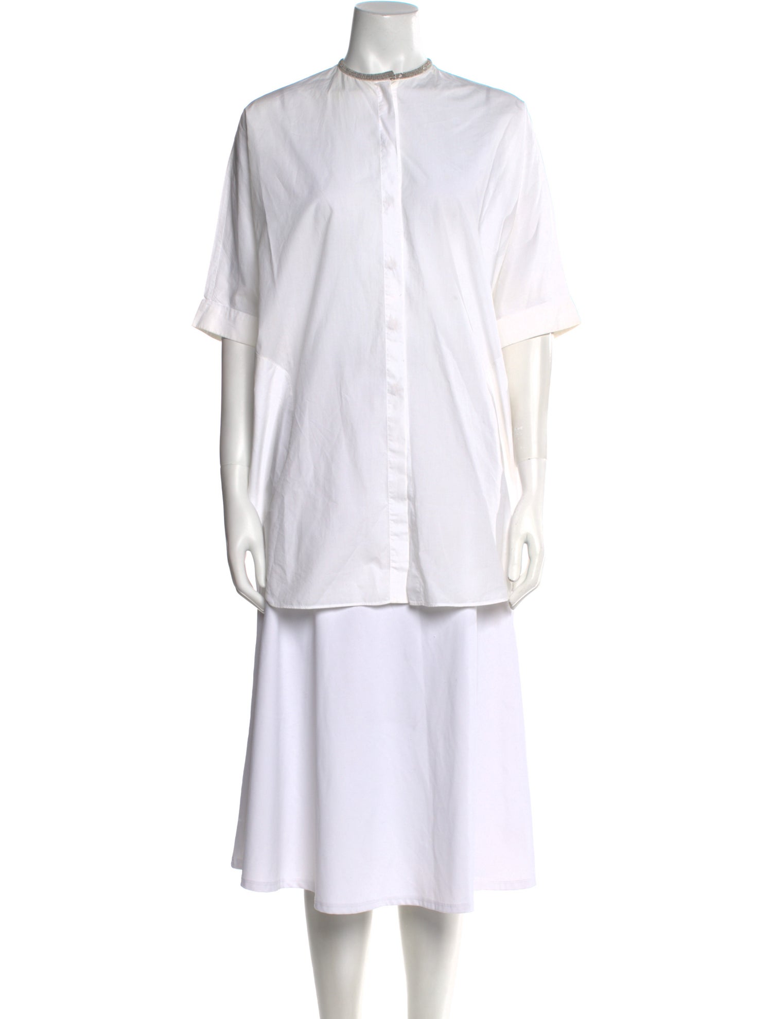 Brunello Cucinelli Crew Neck Short Sleeve Tunic