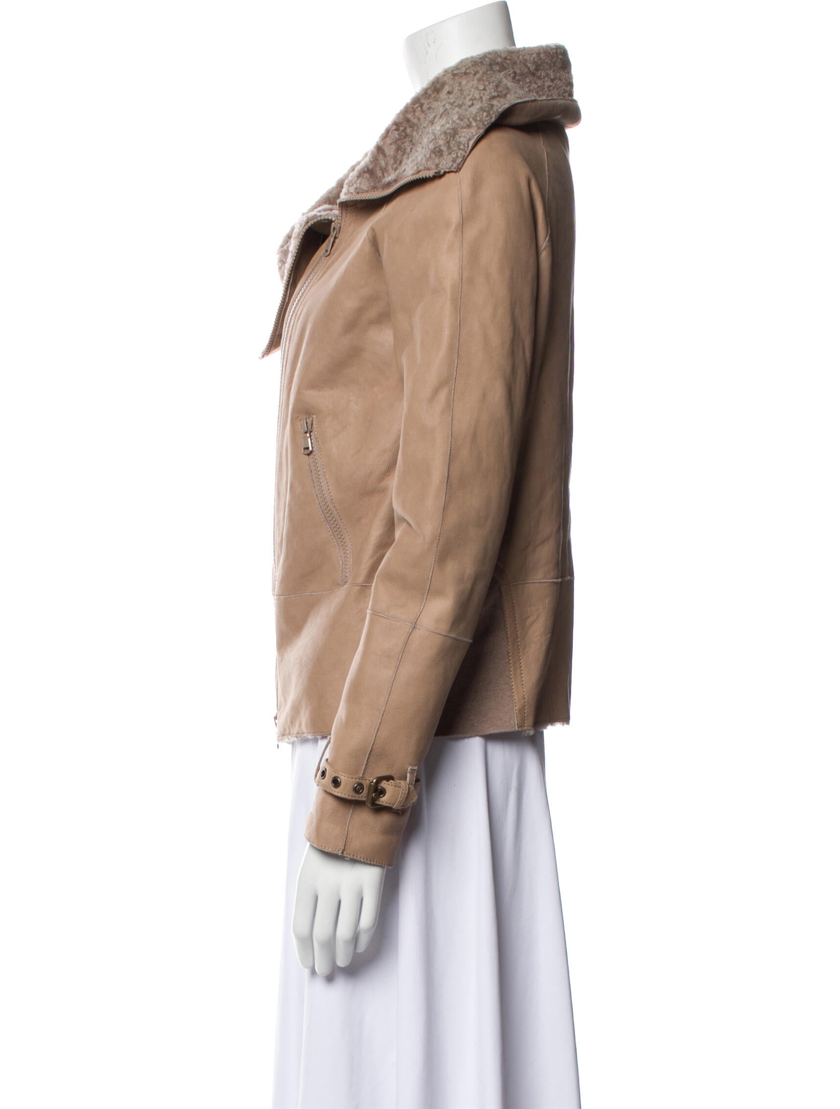 Brunello Cucinelli Leather Biker Jacket