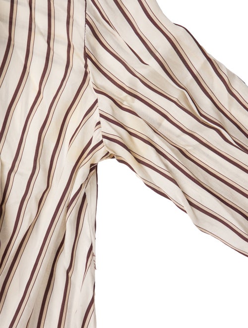 Brunello Cucinelli Silk Striped Blouse