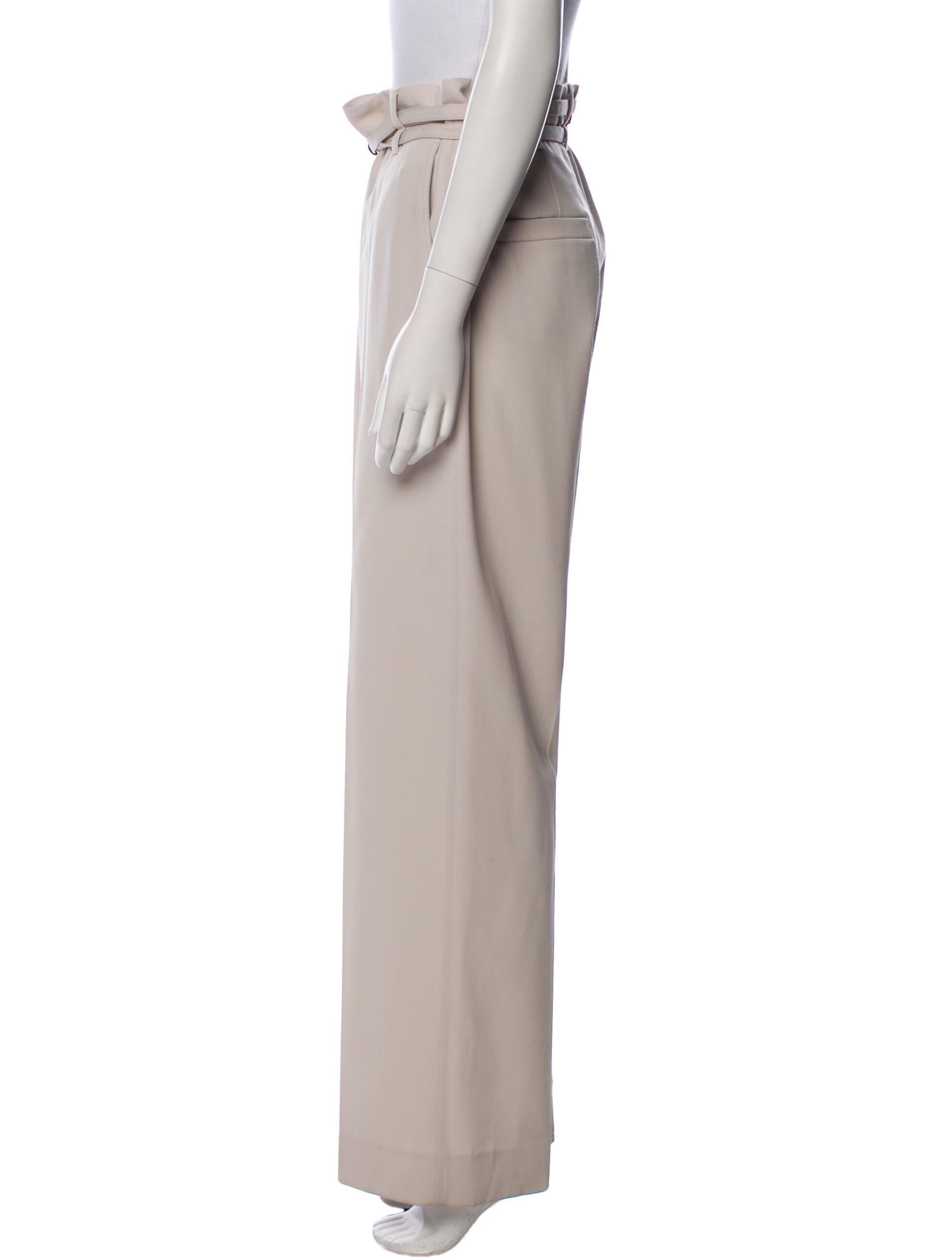 Brunello Cucinelli Virgin Wool Wide Leg Pants