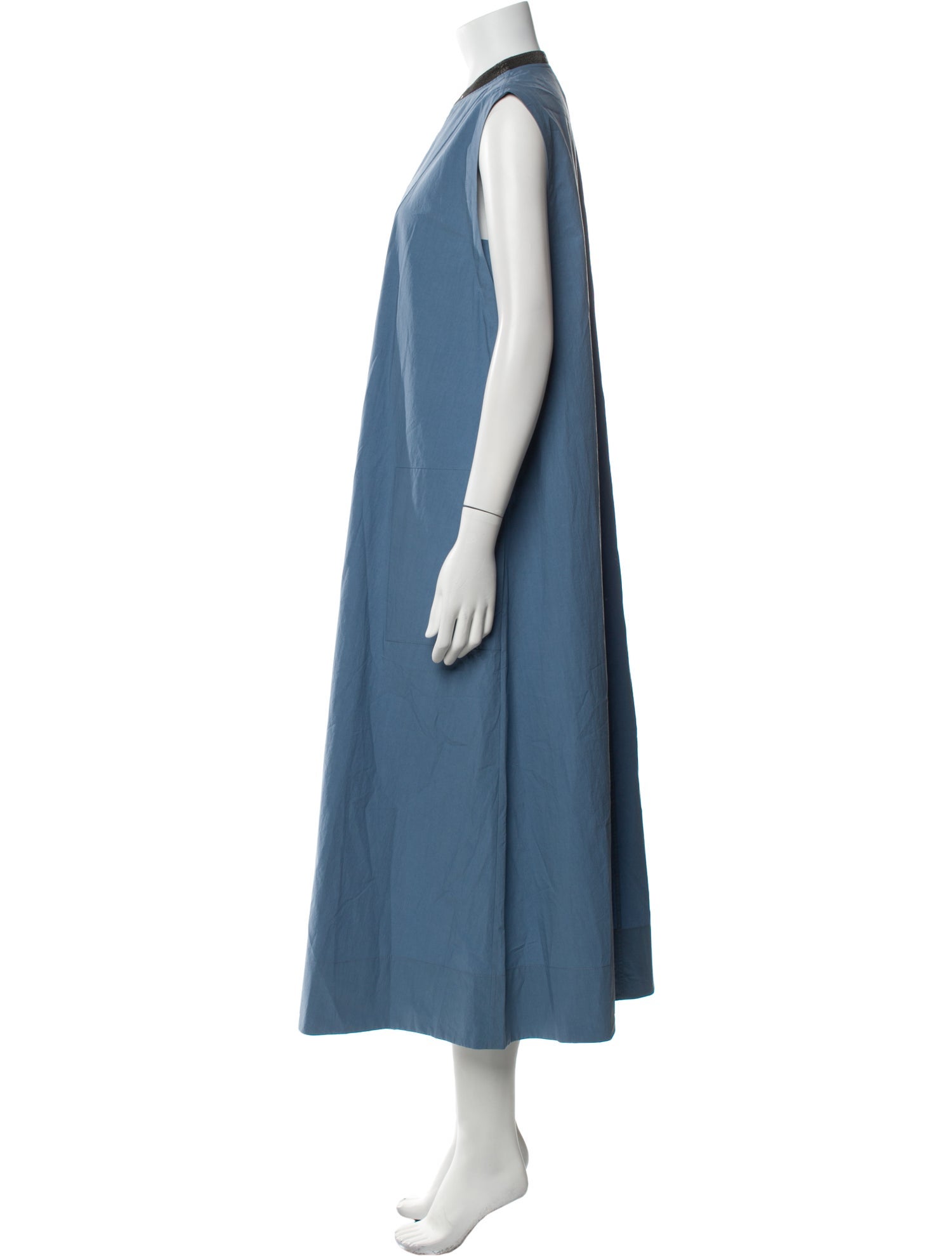 Brunello Cucinelli V-Neck Long Dress