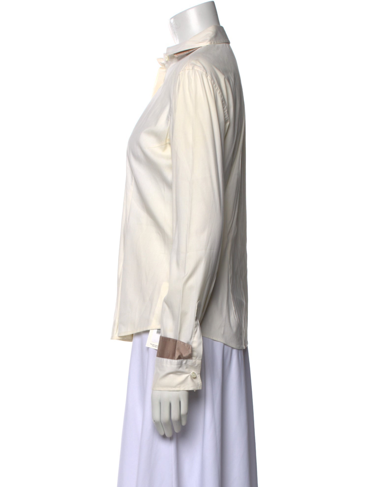 Brunello Cucinelli Long Sleeve Button-Up Top