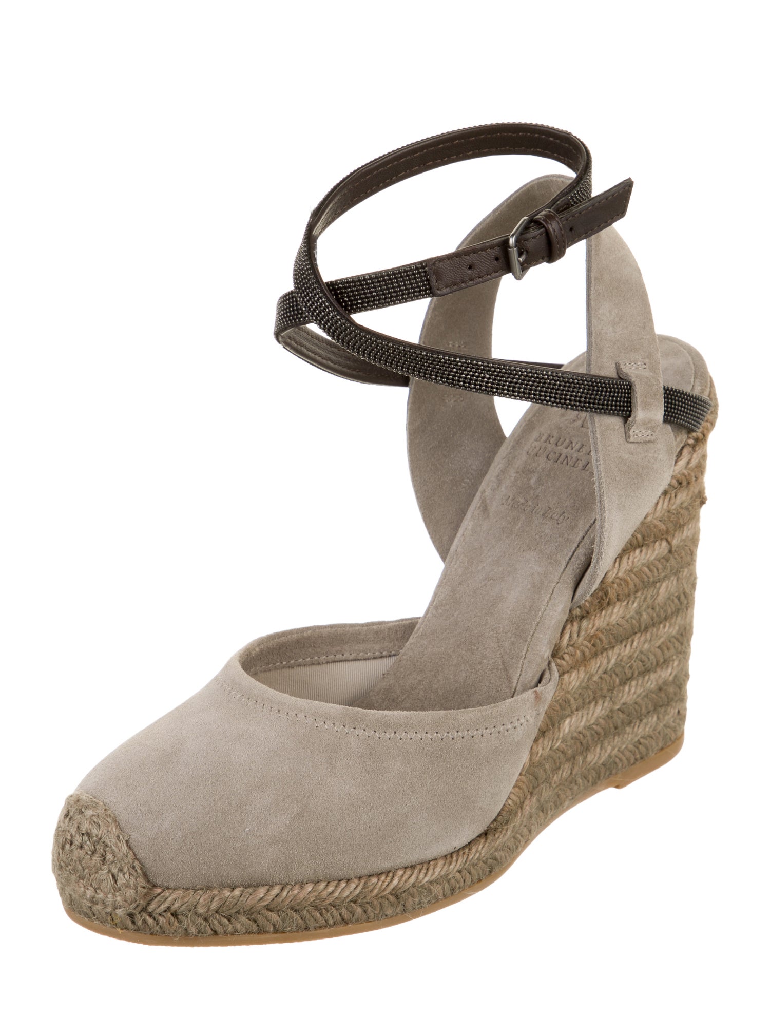 Brunello Cucinelli Monili Leather Pumps