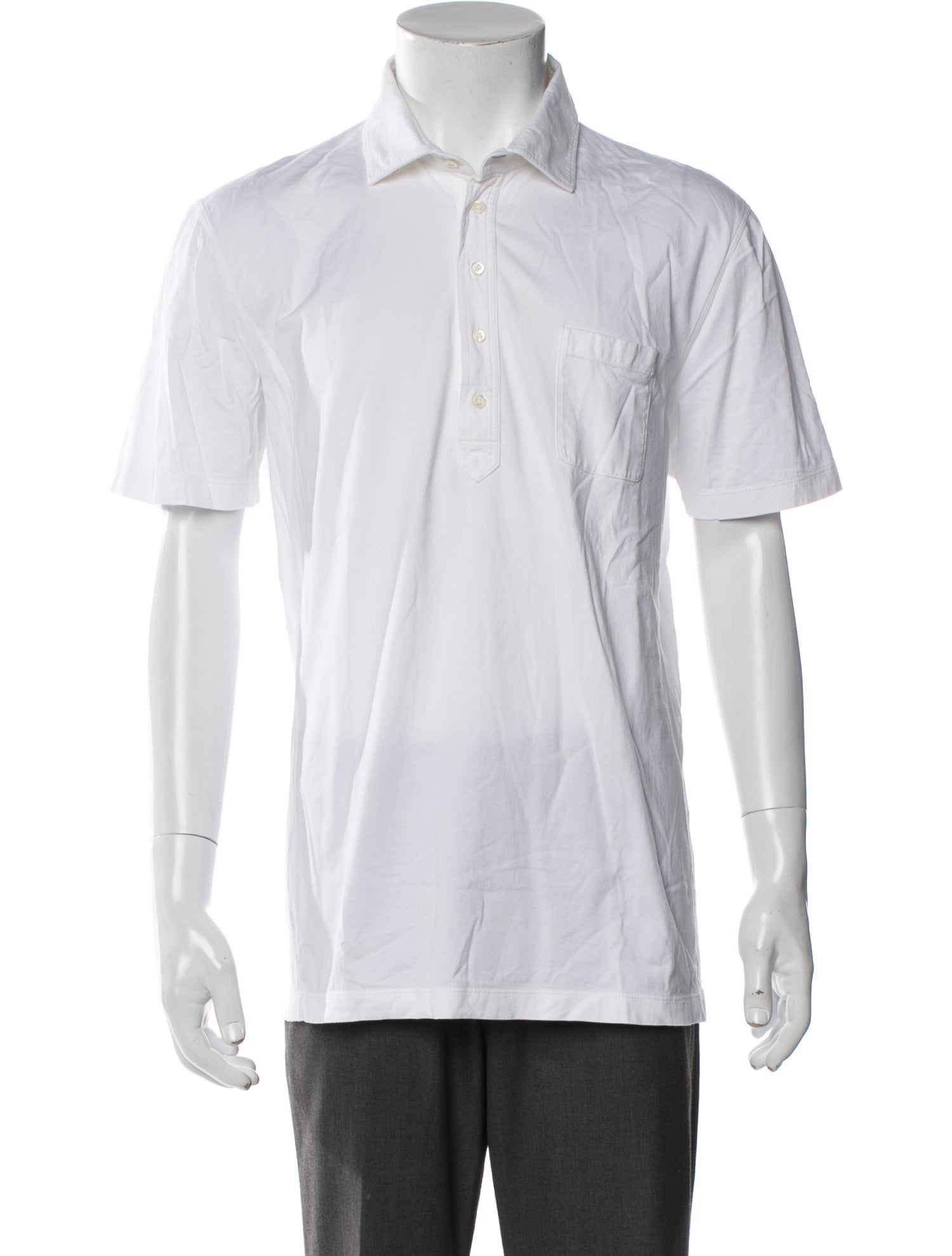 Brunello Cucinelli Collar Short Sleeve Polo Shirt