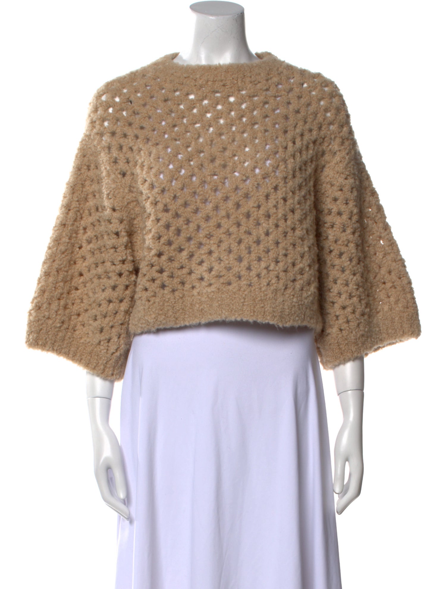 Brunello Cucinelli Camel Hair Crew Neck Sweater