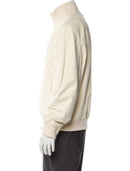 Brunello Cucinelli Monili Leather Bomber Jacket