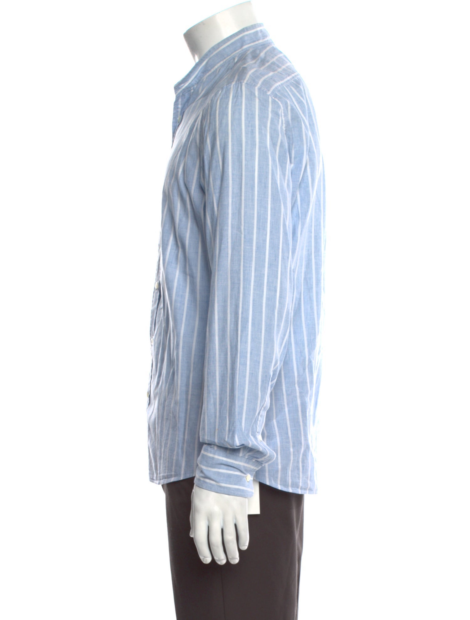 Brunello Cucinelli Striped Long Sleeve Shirt