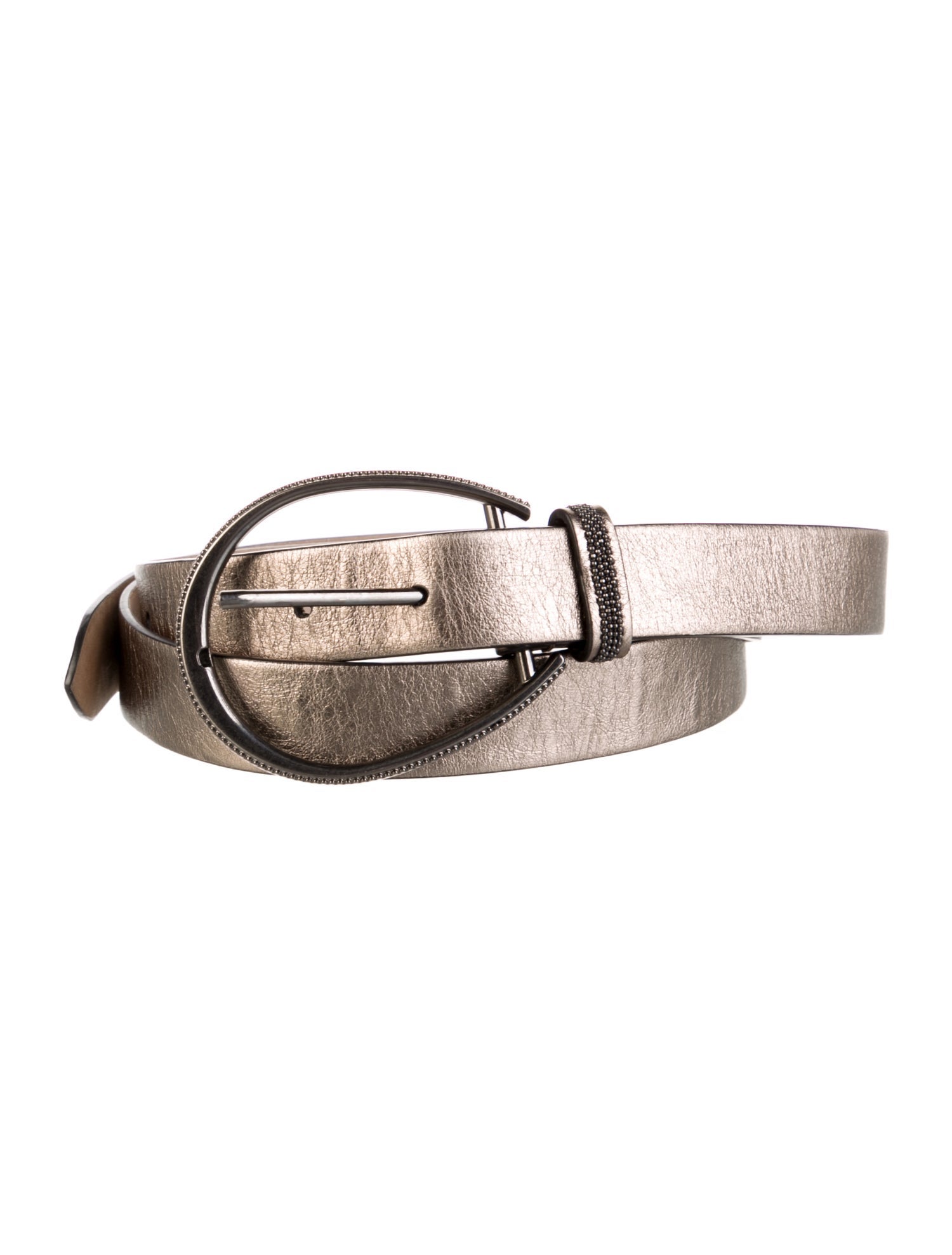 Brunello Cucinelli Skinny Leather Belt