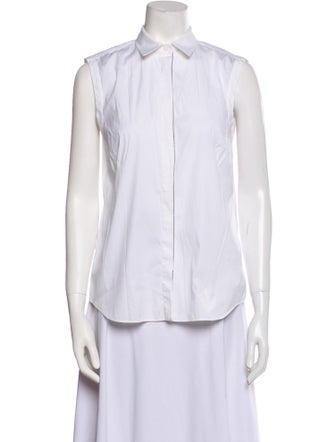Brunello Cucinelli Sleeveless Button-Up Top