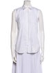 Brunello Cucinelli Sleeveless Button-Up Top