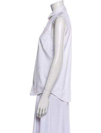 Brunello Cucinelli Sleeveless Button-Up Top