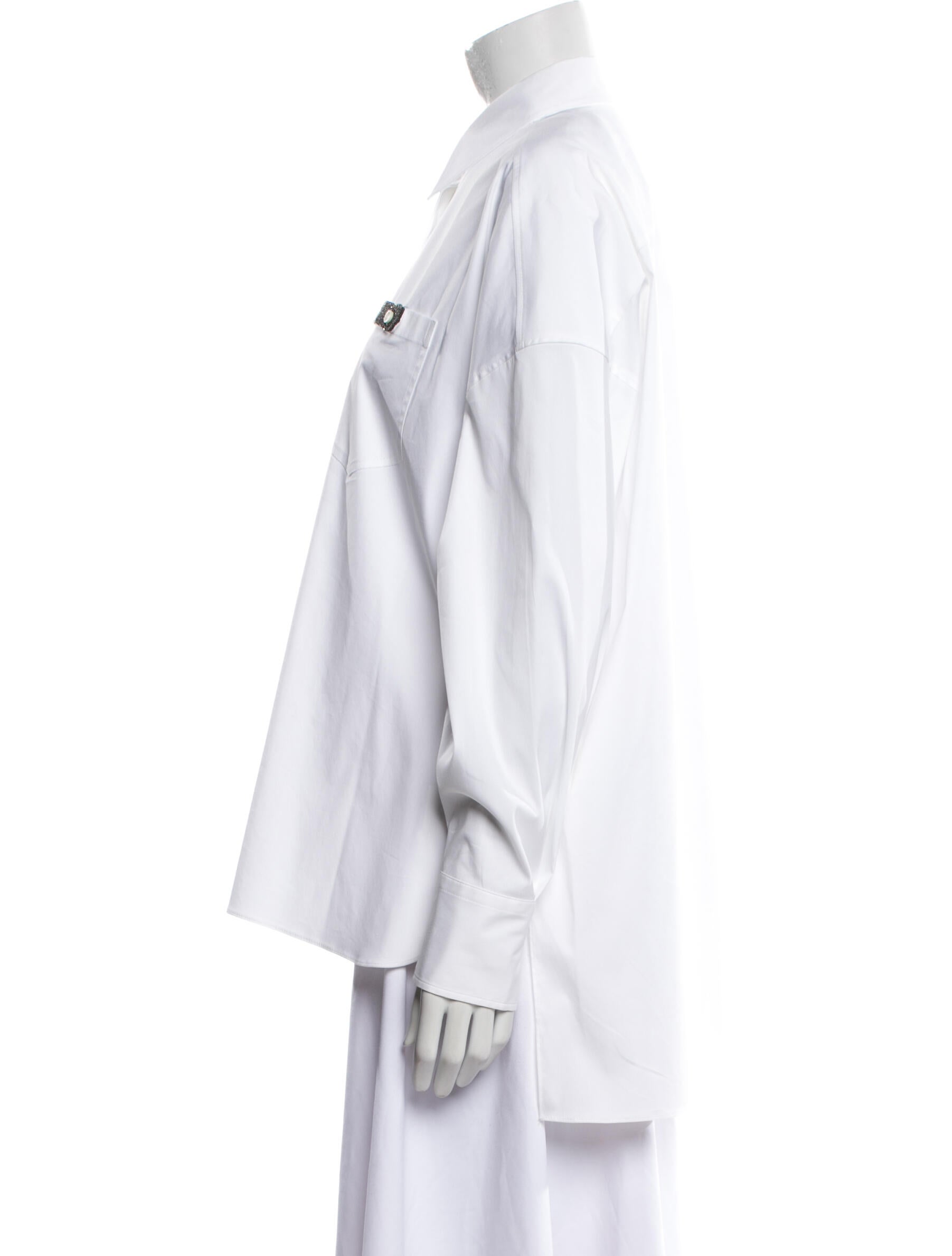 Brunello Cucinelli Long Sleeve Button-Up Top w/ Tags