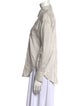 Brunello Cucinelli Silk Striped Button-Up Top