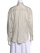 Brunello Cucinelli Silk Striped Button-Up Top