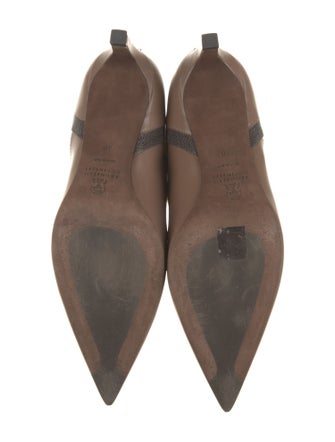 Brunello Cucinelli Monili Leather Boots