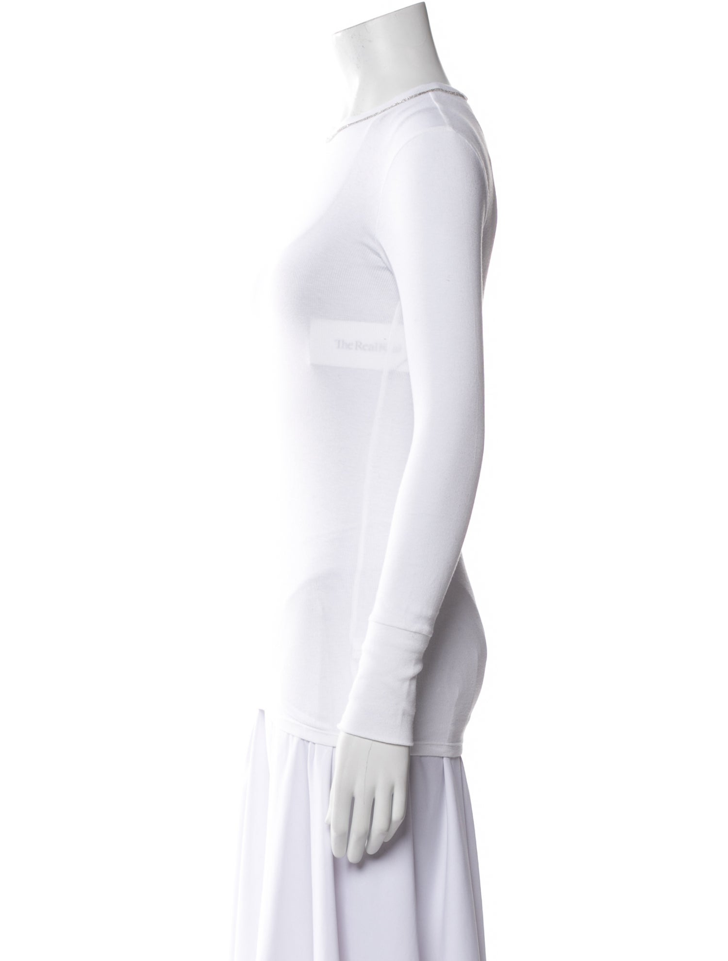 Brunello Cucinelli Crew Neck Long Sleeve Top