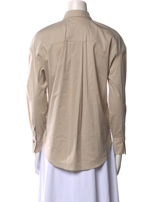 Brunello Cucinelli Long Sleeve Button-Up Top