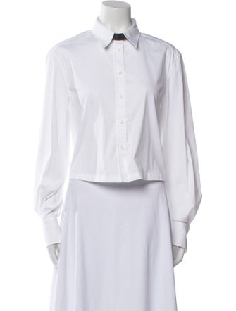 Brunello Cucinelli Long Sleeve Button-Up Top