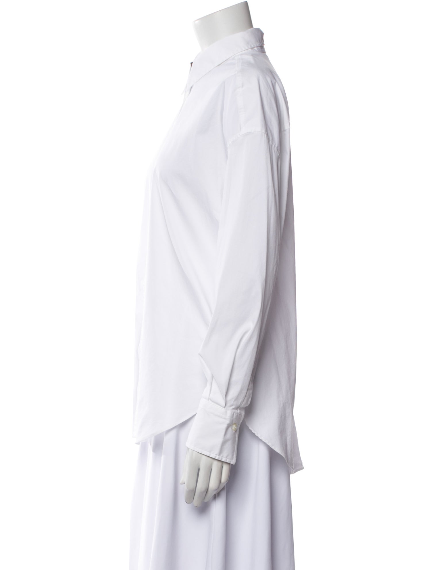 Brunello Cucinelli Long Sleeve Button-Up Top