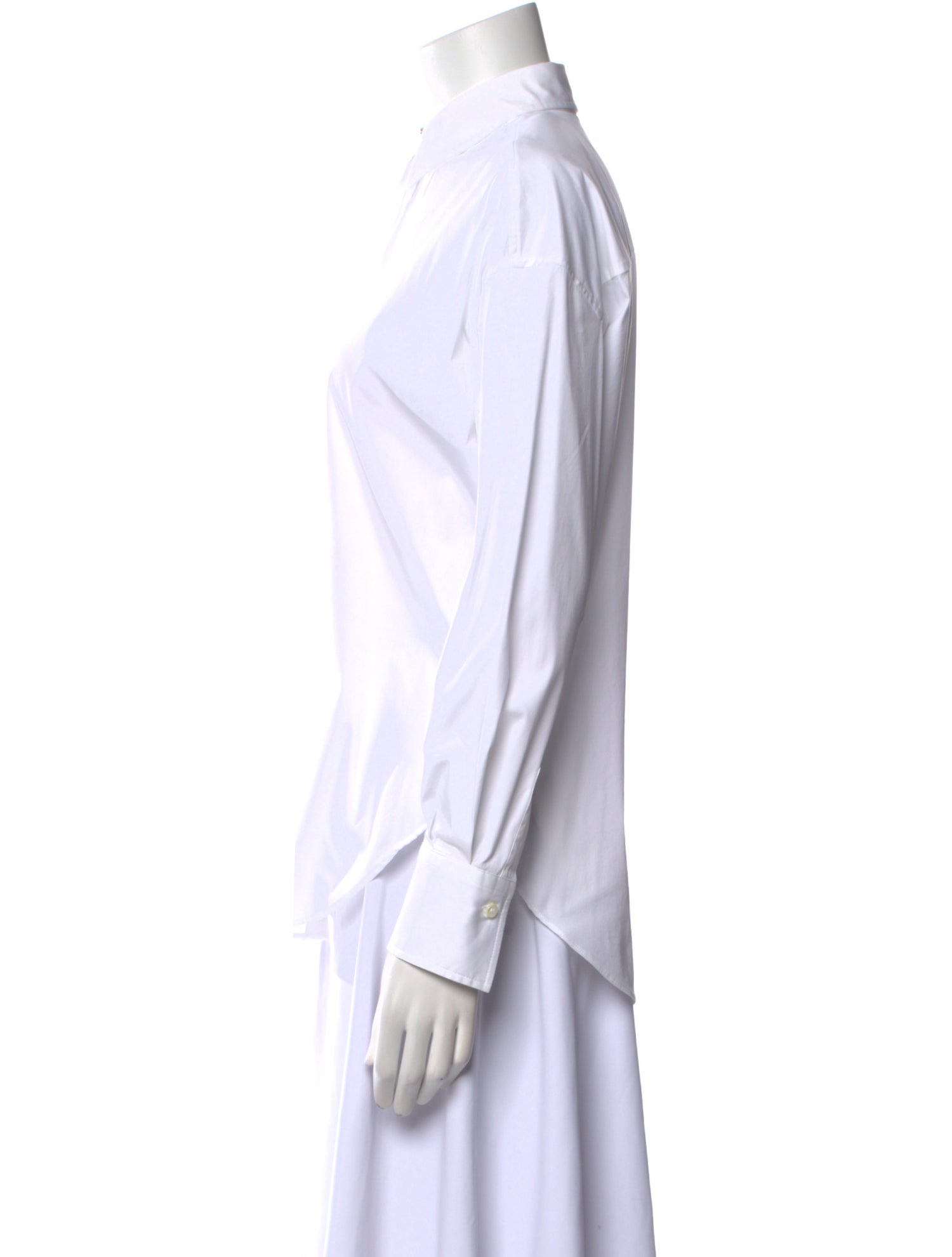 Brunello Cucinelli Long Sleeve Button-Up Top