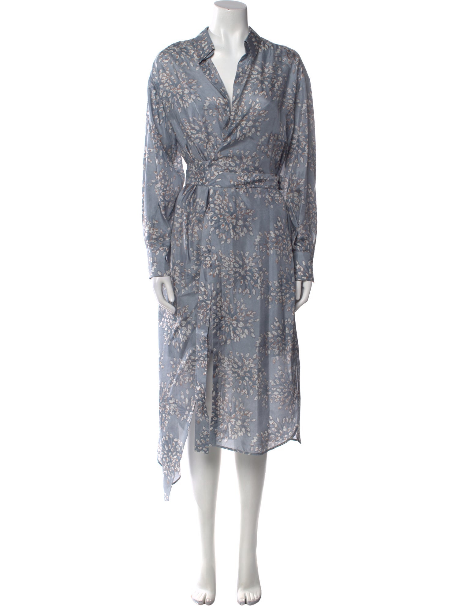 Brunello Cucinelli Printed Midi Length Dress