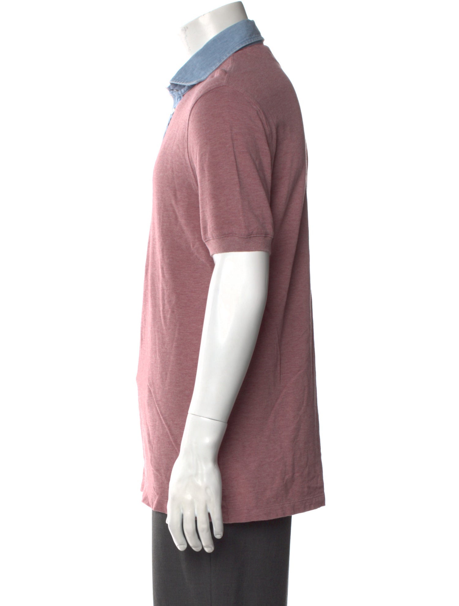 Brunello Cucinelli Colorblock Pattern Short Sleeve Shirt