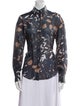 Brunello Cucinelli Silk Printed Button-Up Top
