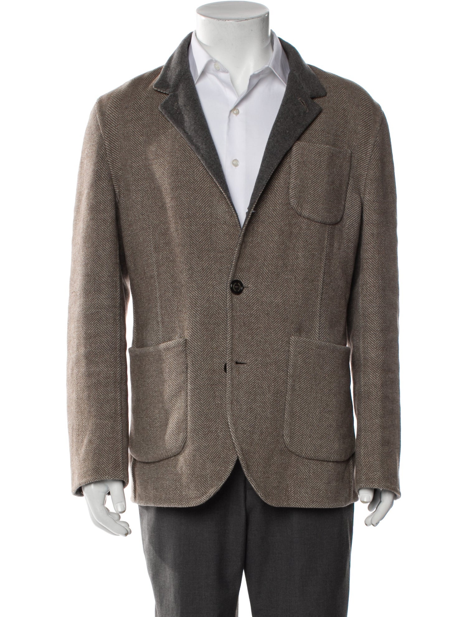 Brunello Cucinelli Patterned Peacoat