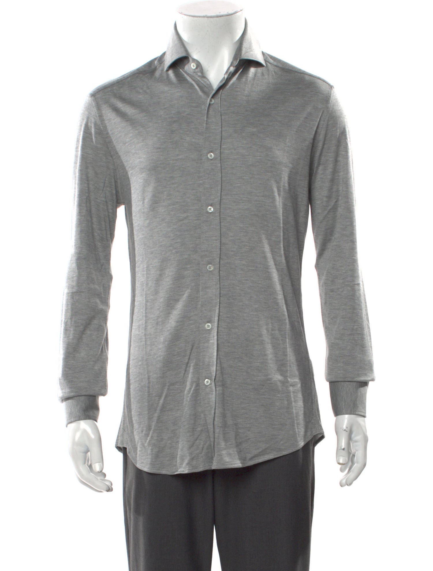Brunello Cucinelli Silk Long Sleeve Shirt