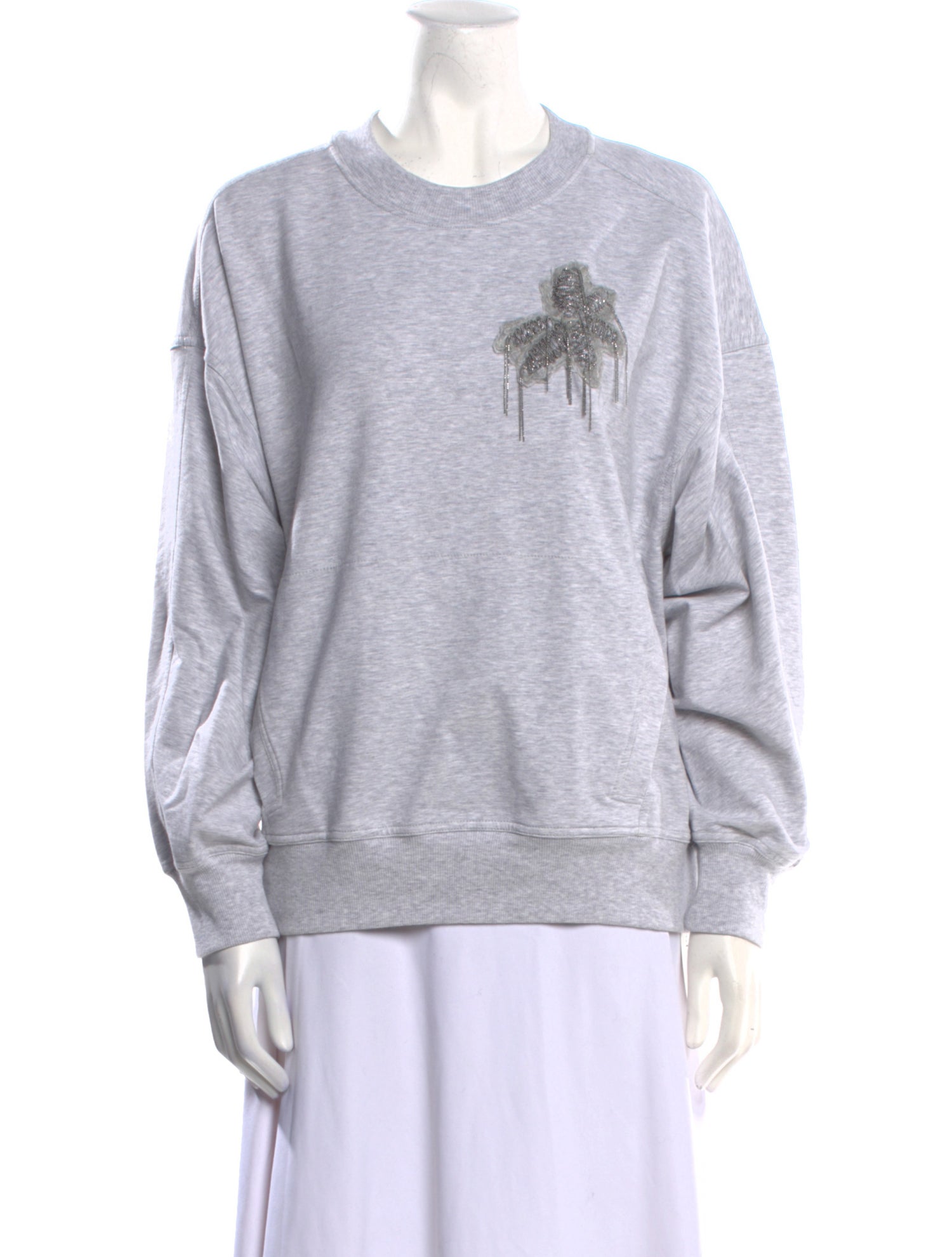 Brunello Cucinelli Graphic Print Crew Neck Sweatshirt