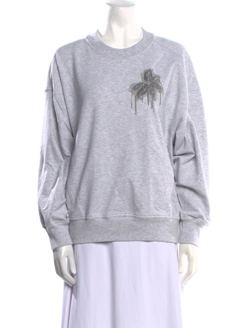 Brunello Cucinelli Graphic Print Crew Neck Sweatshirt