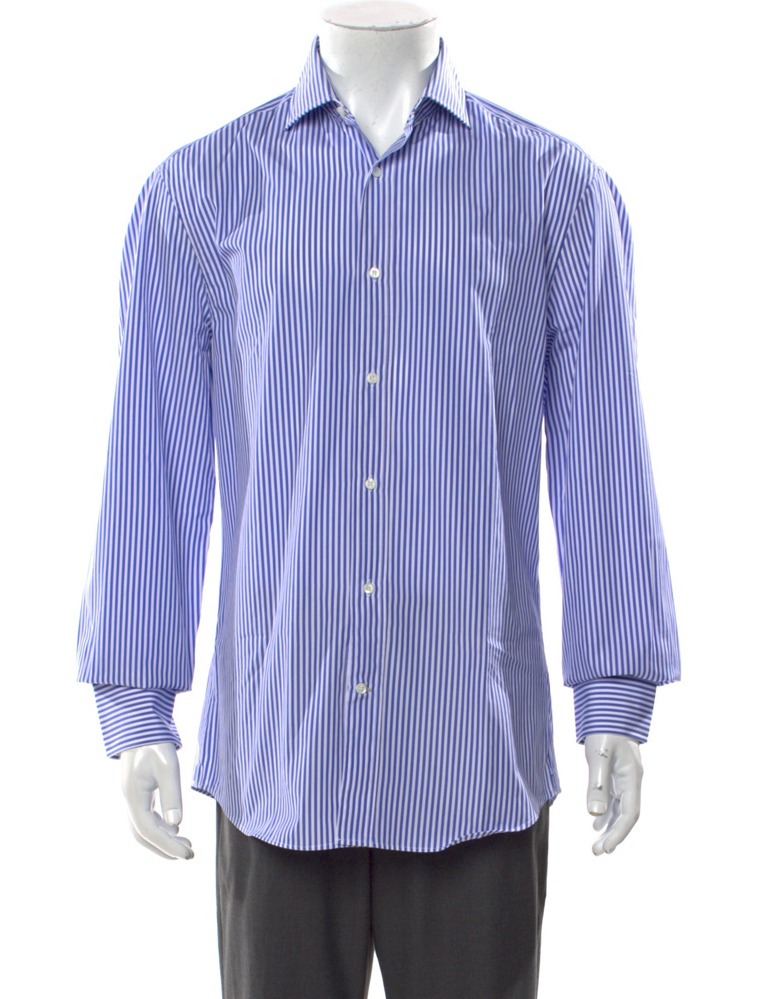 Brunello Cucinelli Striped Long Sleeve Shirt