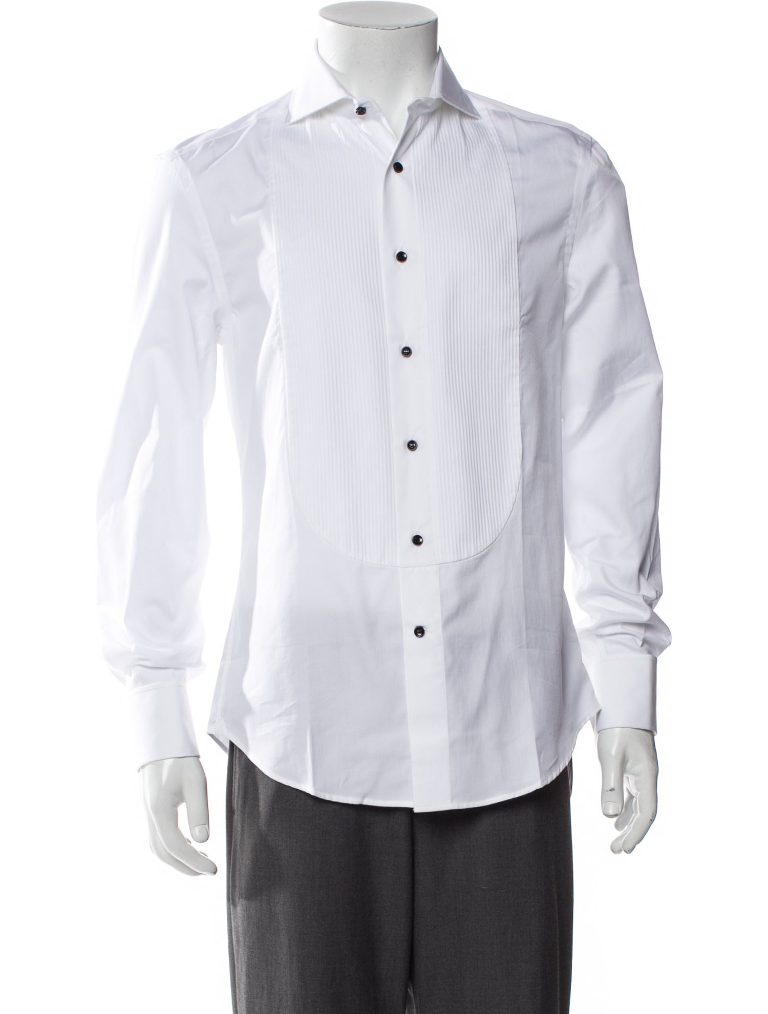 Brunello Cucinelli Long Sleeve Tuxedo Shirt