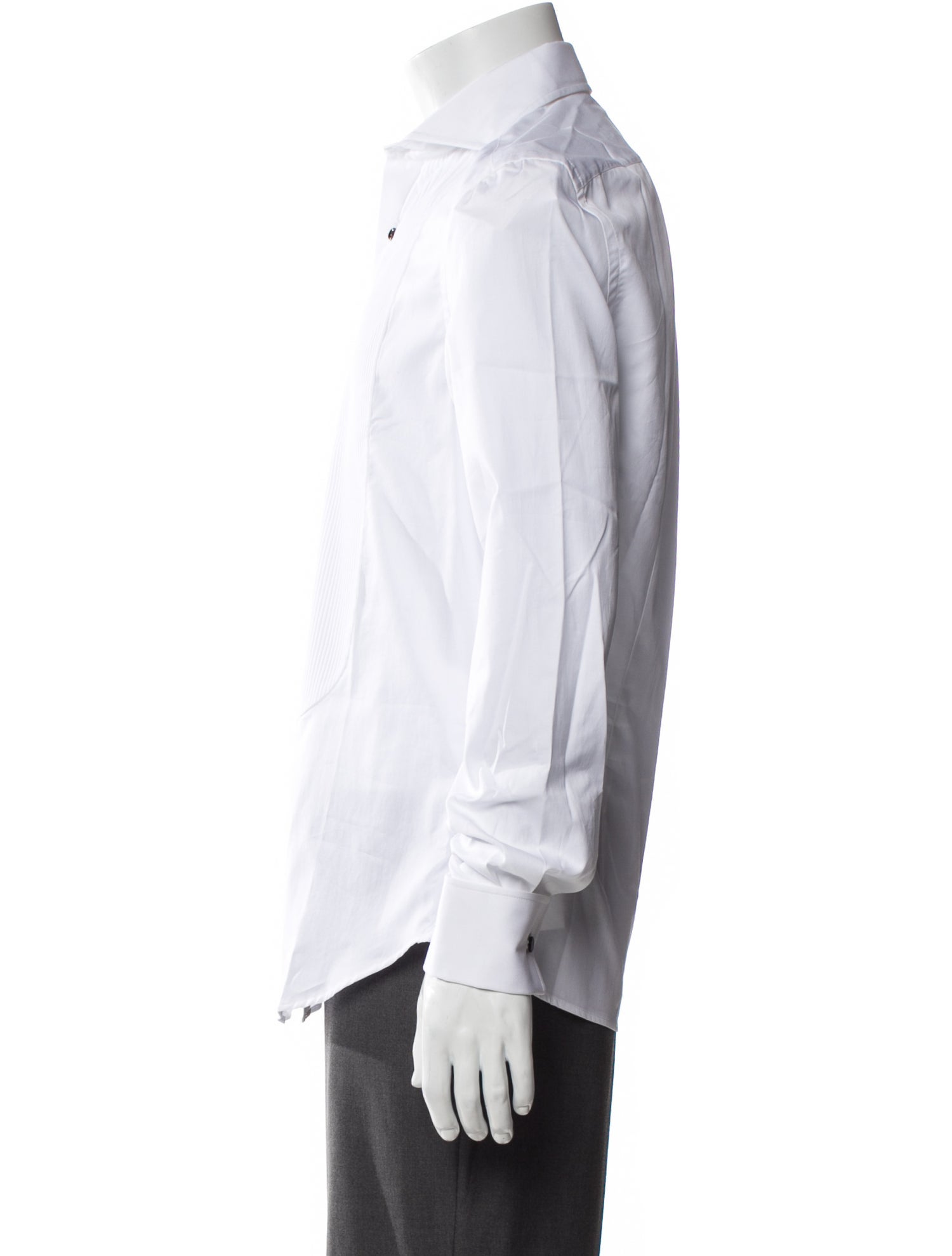 Brunello Cucinelli Long Sleeve Tuxedo Shirt