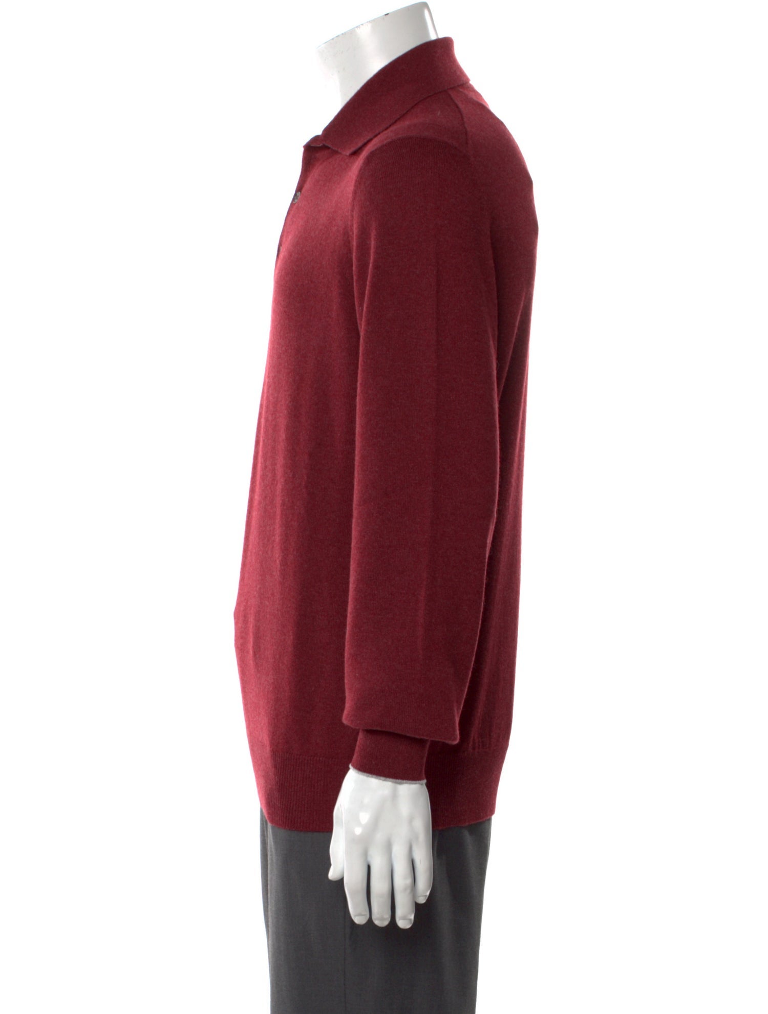 Brunello Cucinelli Cashmere Mock Neck Polo Sweater