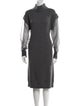 Brunello Cucinelli Cashmere Midi Length Dress