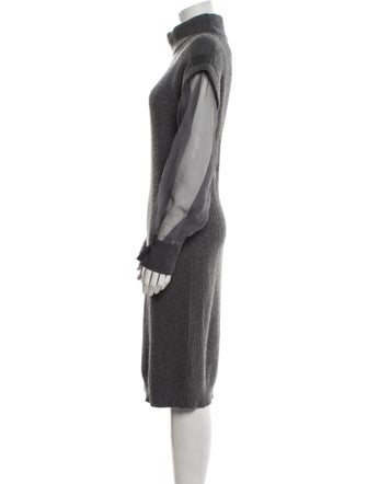 Brunello Cucinelli Cashmere Midi Length Dress