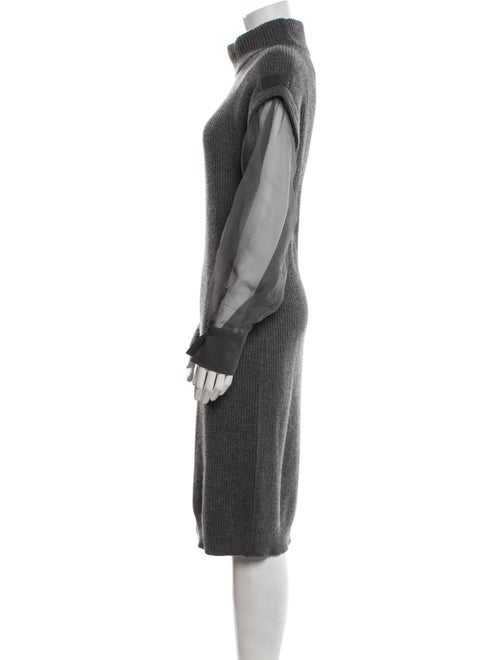 Brunello Cucinelli Cashmere Midi Length Dress