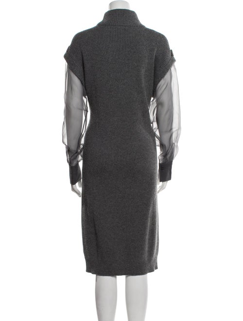 Brunello Cucinelli Cashmere Midi Length Dress